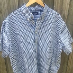🆕 Roundtree & York Blue Button Down Shirt Sz 2X